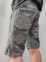 Printed Cargo Shorts Psykee Stars Light Olive
