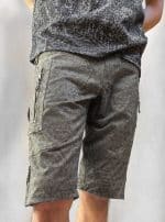 Printed Cargo Shorts Psykee Stars Light Olive - Image 5
