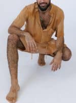 BUTTON SHIRT-RUST TIE DYE - Image 3
