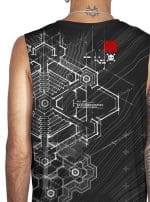 RYOMA MEN'S TANK TOP-BLACK - Image 3