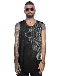 RYOMA MEN'S TANK TOP-BLACK