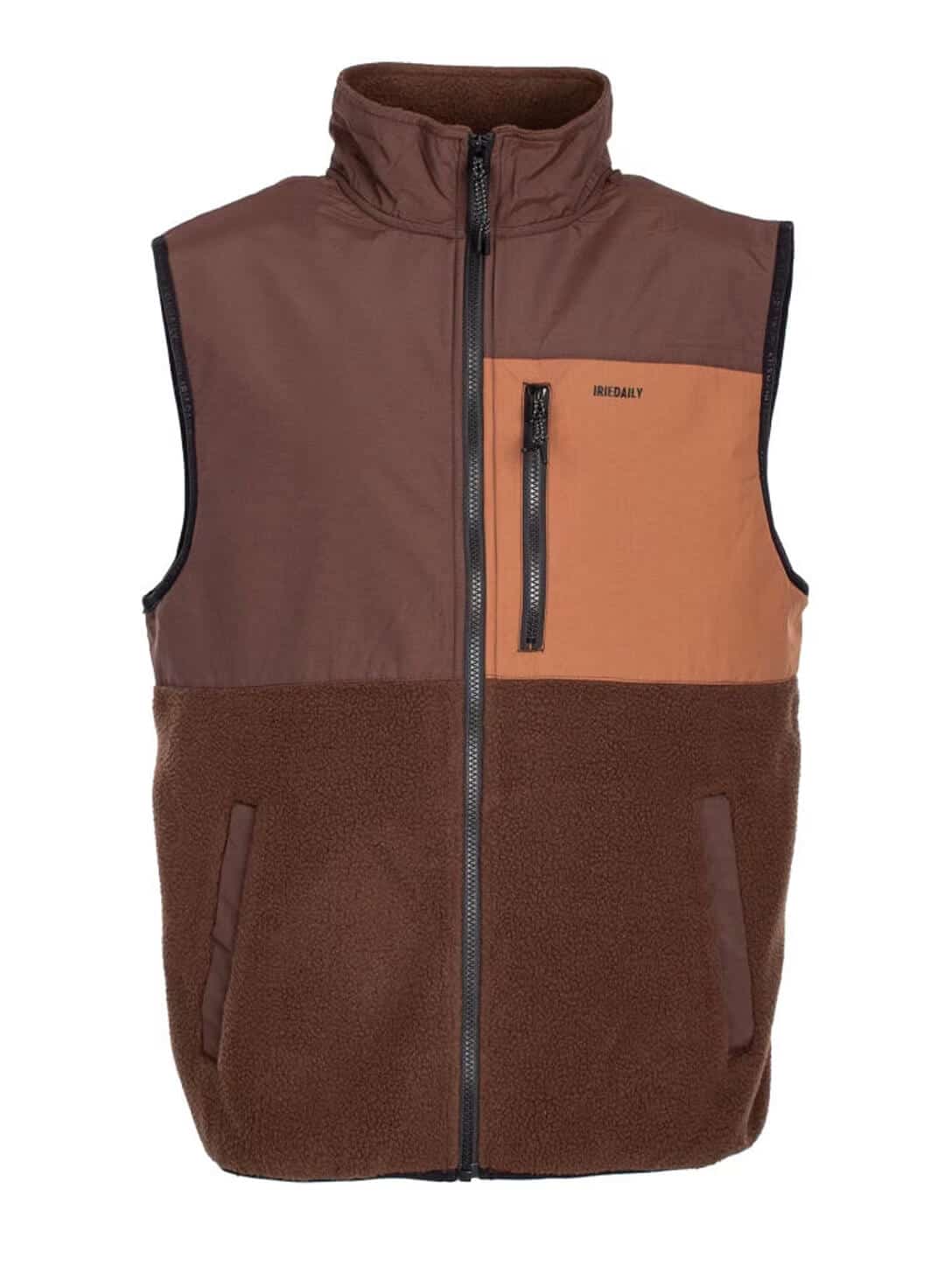 dark20coffee_0002_Layer2018201-1.jpg AUF DECK MEM FLEECE VEST DARK COFFEE - Image 1