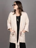 NUNU MIDI KIMONO OFFWHITE - Image 6
