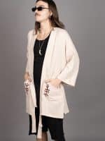 NUNU MIDI KIMONO OFFWHITE - Image 7