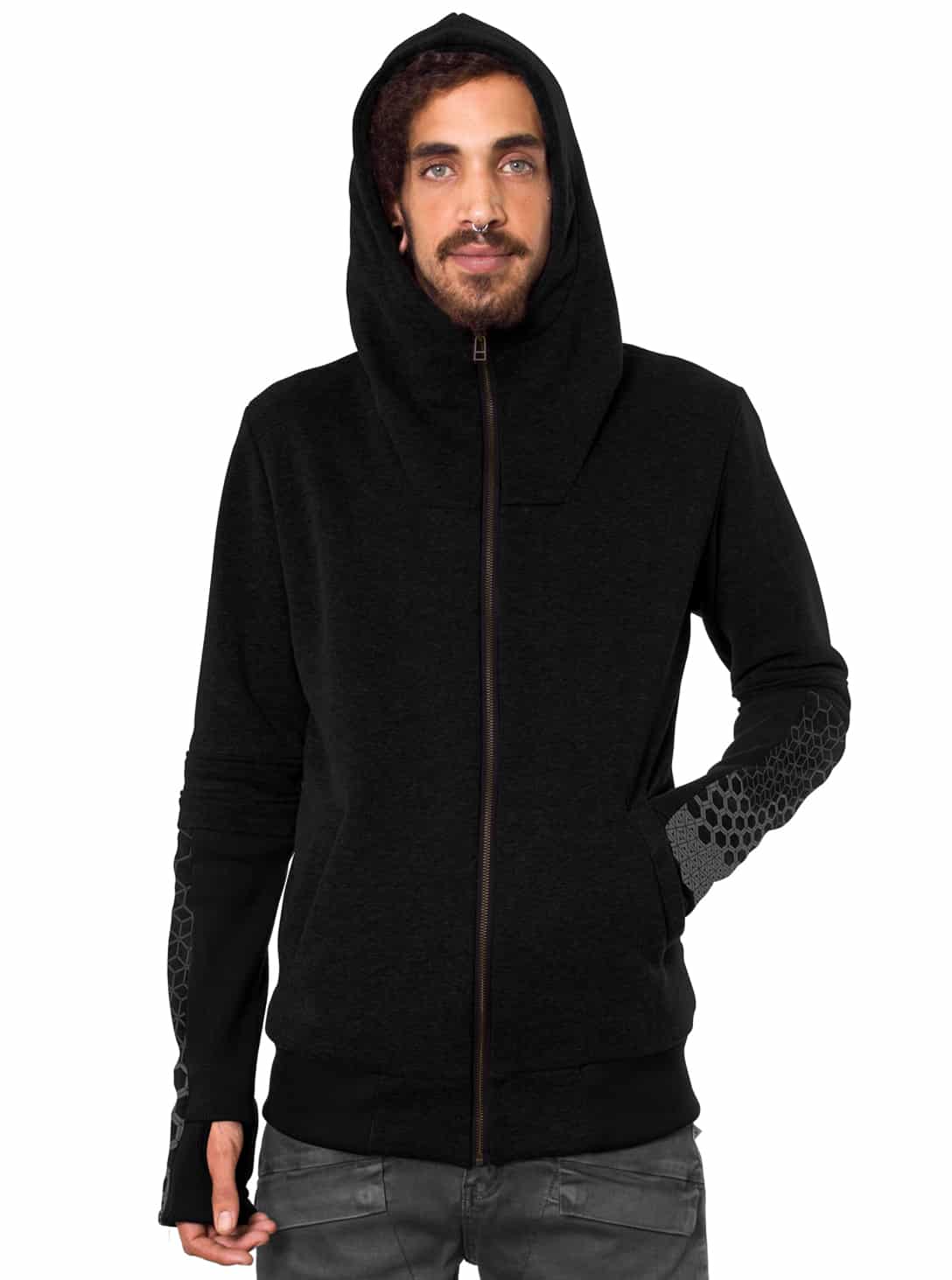 saito20black1-1.jpg Saito MEN'S HOOD Black - Image 1