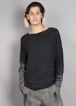 YOSHINORI MEN'S LONG SHIRT BLACK TEX - Image 4