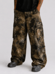 ELECTRICDUST BAGGY PANTS-STONE