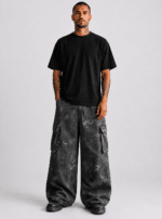 ELECTRICDUST BAGGY PANTS-GREY - Image 3