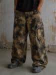 ELECTRICDUST BAGGY PANTS-STONE