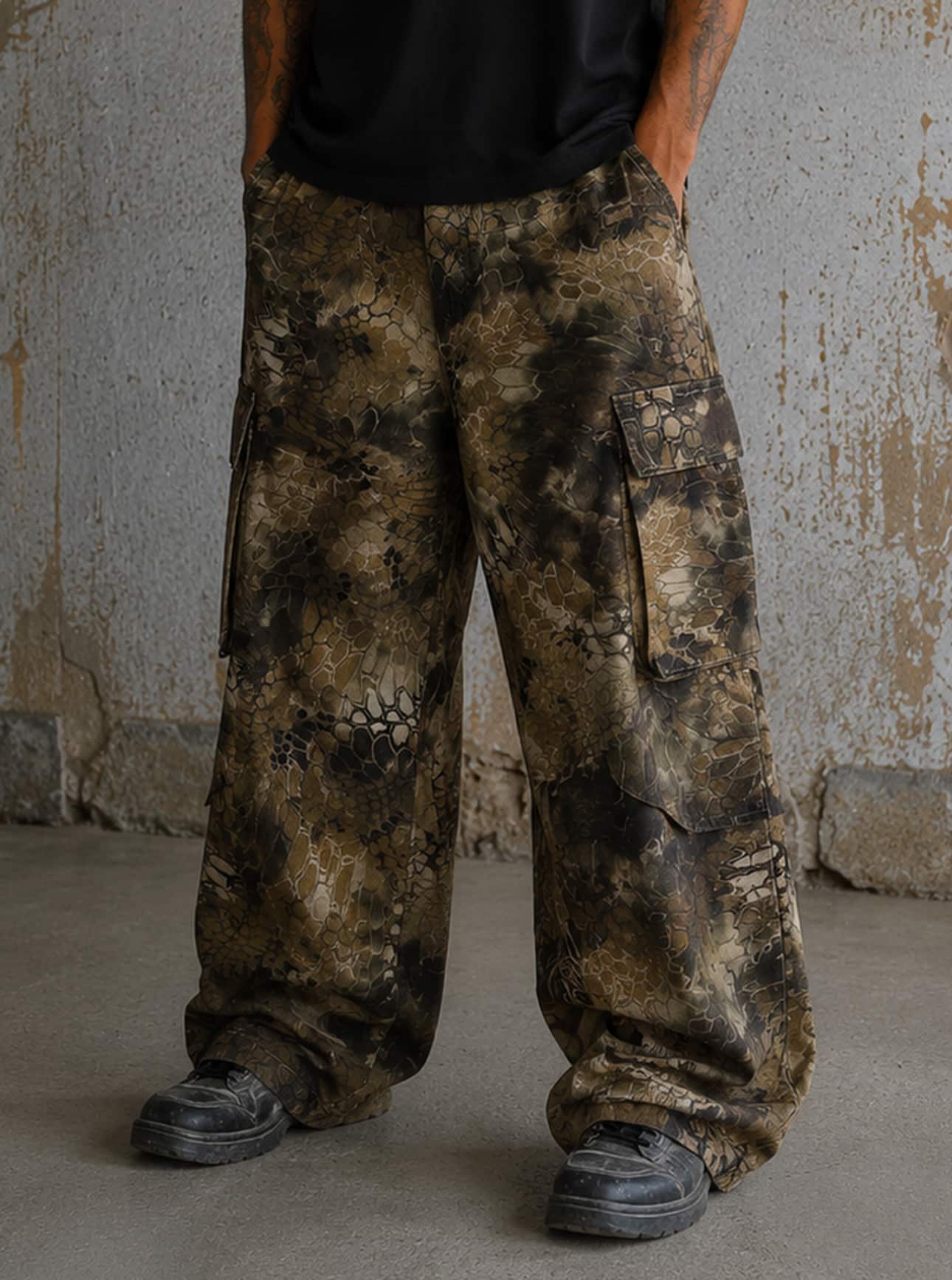 ELECTRIC-DUST8 ELECTRICDUST BAGGY PANTS-STONE - Image 1