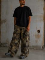 ELECTRICDUST BAGGY PANTS-STONE - Image 3