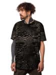 GLITCH GRID DARK-MEN'S T-SHIRT