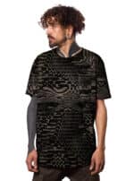 GLITCH GRID DARK-MEN'S T-SHIRT