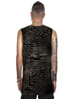 GLITCH GRID MEN'S TANK TOP-MULTI COLOR - Image 2