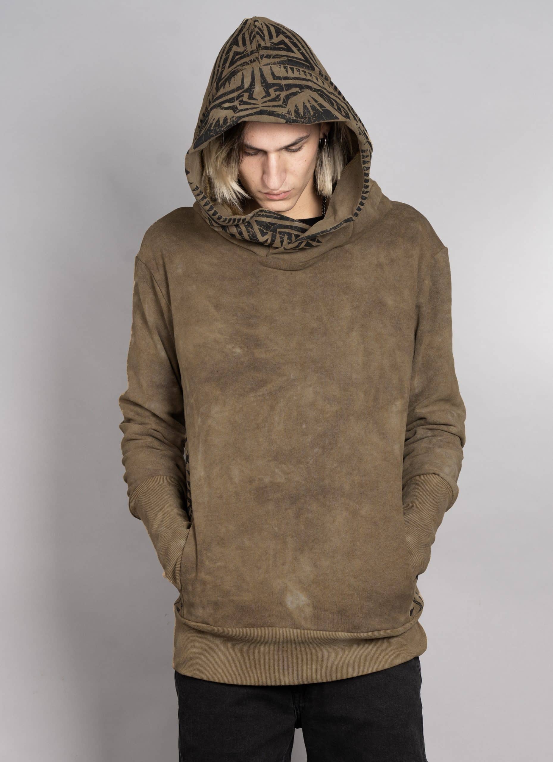 HORIZON OLIVE TD-MEN_0006_Group 1 Horizon Men's Hood-Wash Olive - Image 1