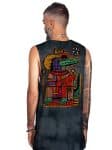 LIZARD KING-MEN'S TANK TOP BLACK TIE DYE