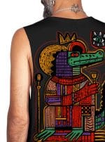 LIZARD KING-MEN'S TANK TOP BLACK - Image 3