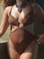 LUNA WOMEN'S BODYSUIT BROWN - Image 2