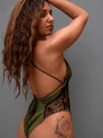 NYX WOMEN'S BODYSUIT GREEN - Image 2