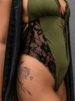 NYX WOMEN'S BODYSUIT GREEN - Image 4