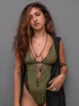 NYX WOMEN'S BODYSUIT GREEN