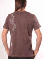 Caterpiller Men T-shirt PIGMENT DYE BROWN - Image 2