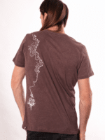 Caterpiller Men T-shirt PIGMENT DYE BROWN - Image 3
