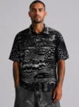 Glitch Grid Men POLO Shirt