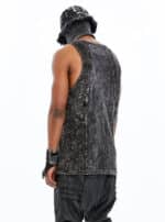 LOGAN MEN'S TANK TOP ACID BLACK - Image 3