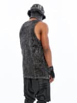 LOGAN MEN'S TANK TOP ACID BLACK - Image 4