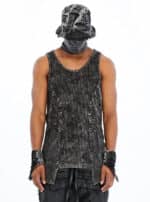 LOGAN MEN'S TANK TOP ACID BLACK