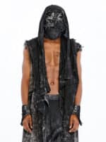 NANGA MEN'S VEST ACID BLACK