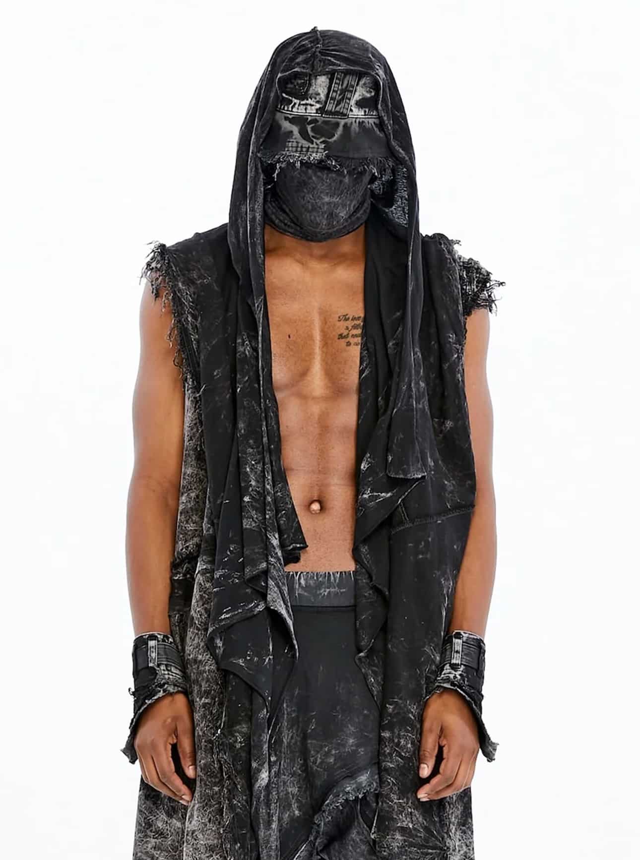 NANGA VEST ACID BLACK_0004_Layer 10 NANGA MEN'S VEST ACID BLACK - Image 1
