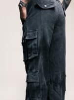 SHINOBI MEN'S PANTS WASH BLACK - Image 3