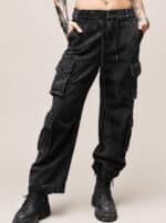 SHINOBI MEN'S PANTS WASH BLACK