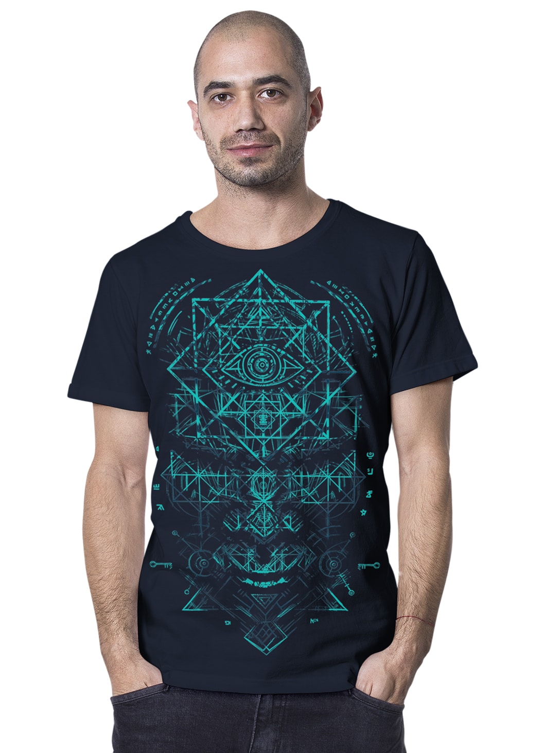template for web agn_2_0064_Layer 23 (2) EMET MEN T-SHIRT DARK BLUE - Image 1