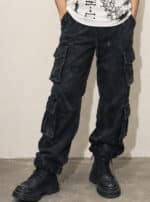 SHINOBI MEN'S PANTS WASH BLACK