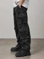 SHINOBI MEN'S PANTS WASH BLACK - Image 3