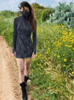 VIAMARA WOMEN'S DRESS BLACK RUST - Image 4