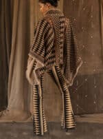 bell bottom pant coffee zebra - Image 3