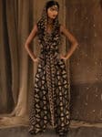 azumi vest green ikat