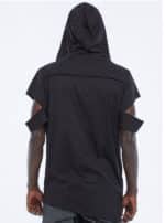 HANG BLACK- MEN’S HOODED T SHIRT - Image 2
