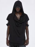 HANG BLACK- MEN’S HOODED T SHIRT