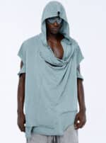 HANG GREY- MEN'S HOODED T SHIRT