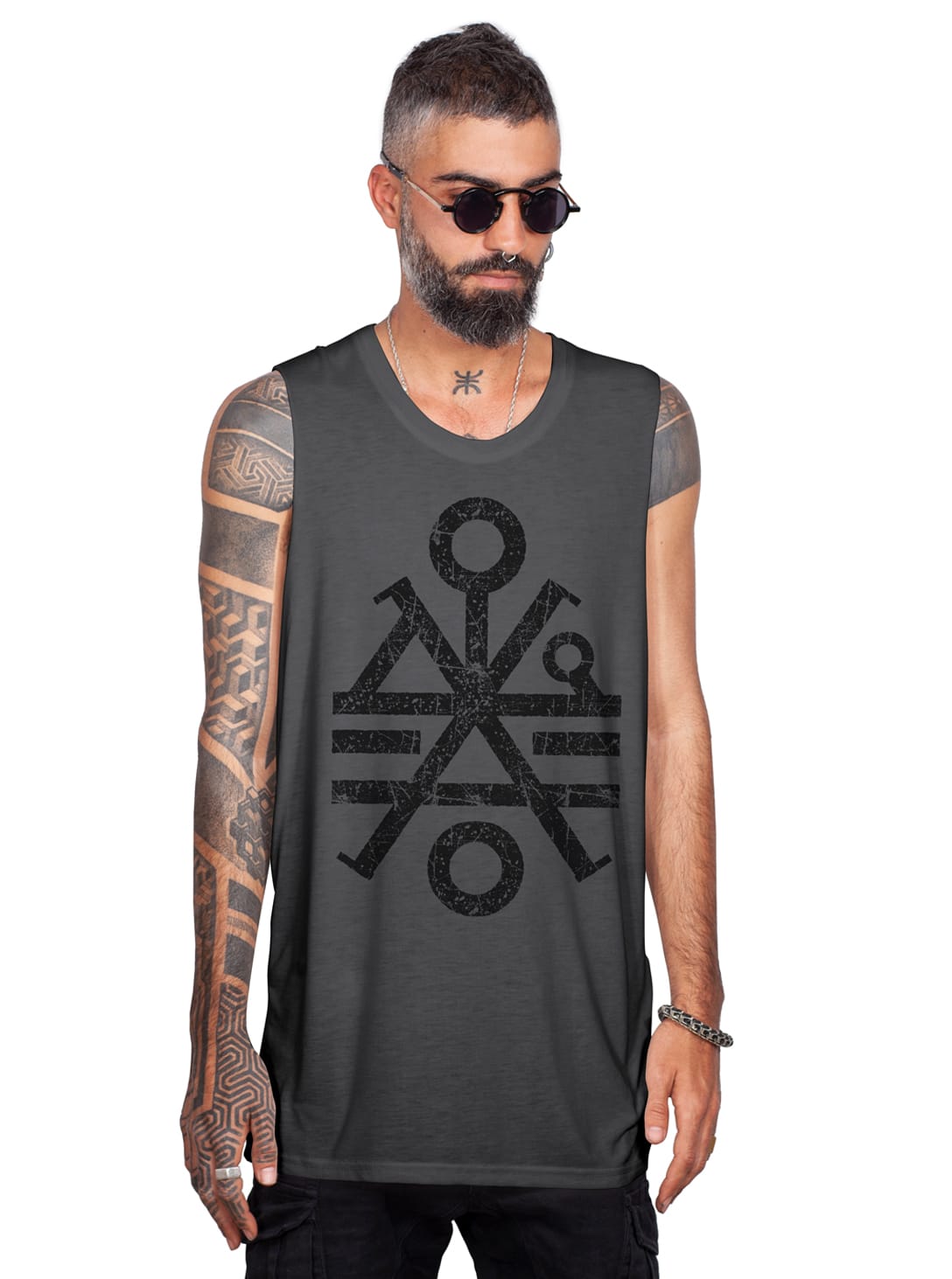 MONOLITH TT GREY_0003_Layer 1 MONOLITH MEN'S TANK TOP GREY - Image 1