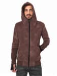 Saito MEN'S HOOD Brown Tie Dye