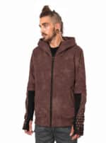 Saito MEN'S HOOD Brown Tie Dye - Image 3