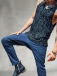 TAZER MEN'S PANTS DARK BLUE