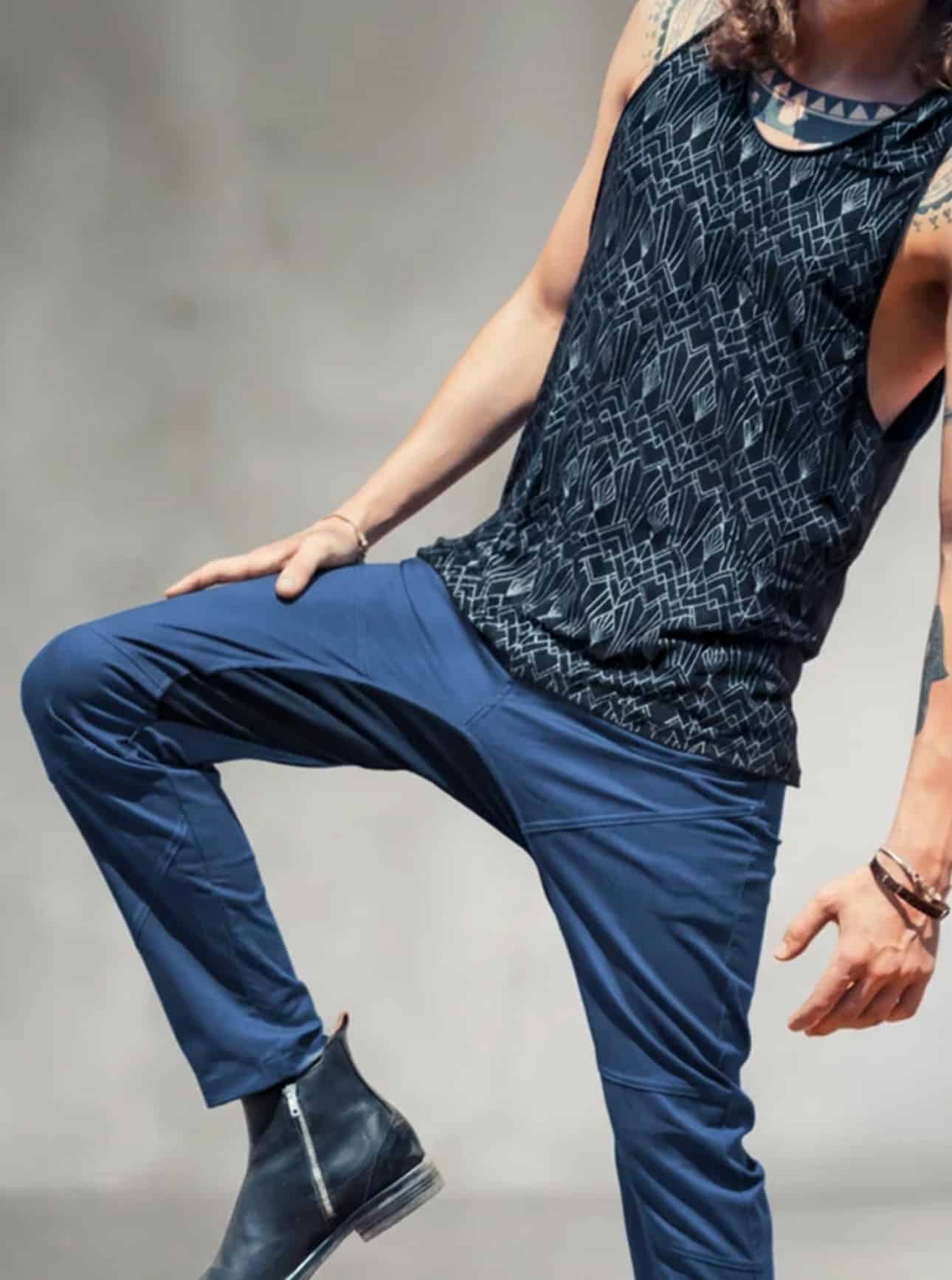 TAZER LONG DARK BLUE_0000_Layer 26 TAZER MEN'S PANTS DARK BLUE - Image 1