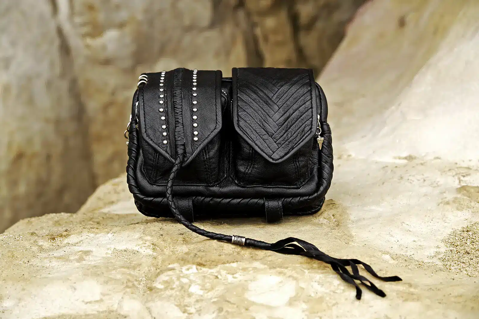 1067 (2) Nerva Bag BLACK SILVER - Image 1